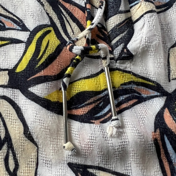 SUNCOO Paris Anthropologie Louise Floral Blouse Popover Top Size T3 Large - Picture 5 of 11